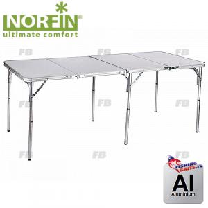 Стол складной Norfin GAULA-XL NF алюминиевый 180x80