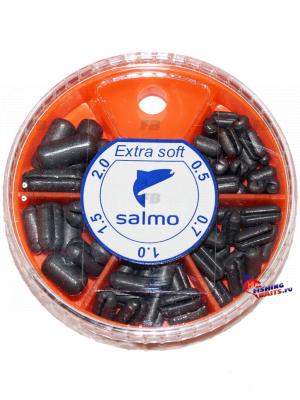 Грузила Salmo EXTRA SOFT малый 5 секц. 0,5-2,0г 060г набор 1