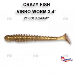 Vibro worm 3.4&quot; 12-85-28-6