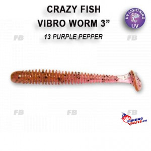 Vibro worm 3&quot; 11-75-13-2
