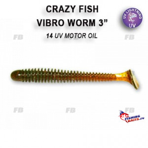 Vibro worm 3&quot; 11-75-14-6
