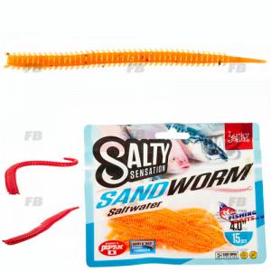 Черви съедобные искусственные LJ Salty Sensation SANDWORM 4.0in (10.16)/F29 15шт.