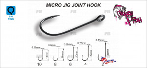 Одинарный крючок Crazy Fish Micro Jig Joint Hook №2 200 шт