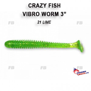 Vibro worm 3&quot; 11-75-21-6