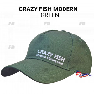 Кепка Crazy Fish Modern green XL
