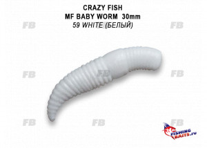MF Baby worm 1.2&quot; 65-30-59-7-EF