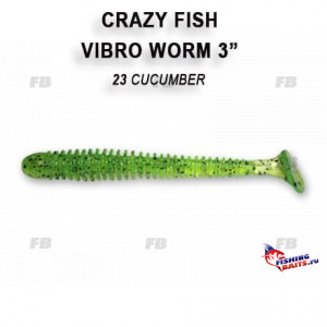Vibro worm 3&quot; 11-75-23-6