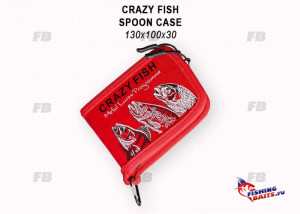Кошелек для блесен 13х10х3 Crazy Fish Spoon Case (Red)
