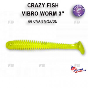 Vibro worm 3&quot; 11-75-6-6