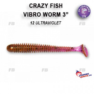 Vibro worm 3&quot; 11-75-12-6