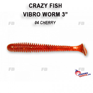 Vibro worm 3&quot; 11-75-4-3
