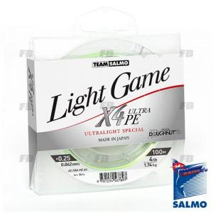 Леска плетёная Team Salmo LIGHT GAME Fine Green X4 100/006