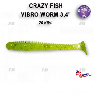 Vibro worm 3.4&quot; 12-85-20-6