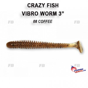 Vibro worm 3&quot; 11-75-8-1