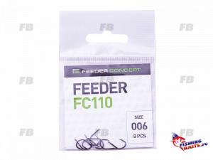 Крючки FC FEEDER сер. FC110 разм.006 8шт.