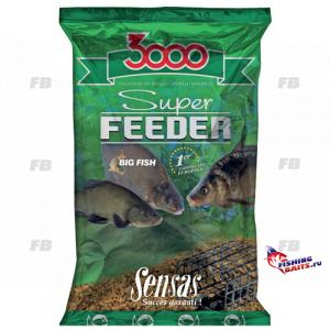 Прикормка Sensas 3000 Super FEEDER LAKE Black 1кг
