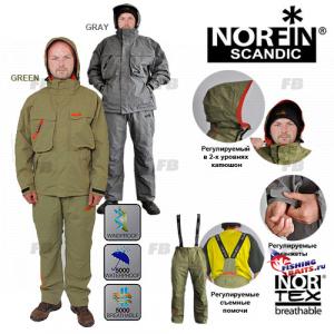 Костюм демисезонный Norfin SCANDIC GREEN 01 р.S