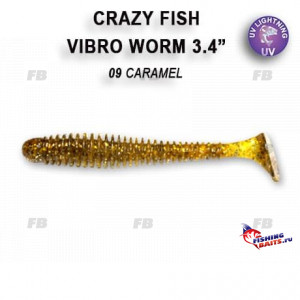 Vibro worm 3.4&quot; 12-85-9-6