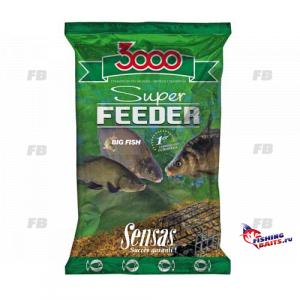 Прикормка Sensas 3000 Super FEEDER Big Fish 1кг