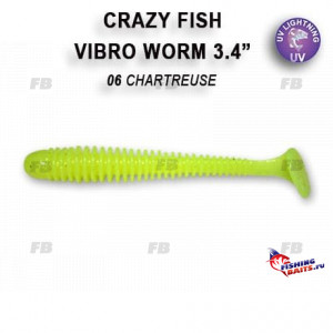Vibro worm 3.4&quot; 12-85-6-6