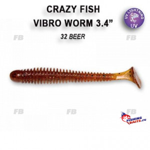 Vibro worm 3.4&quot; 12-85-32-6