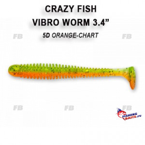 Vibro worm 3.4&quot; 13-85-5d-6