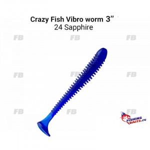 Vibro worm 3&quot; 11-75-24-6