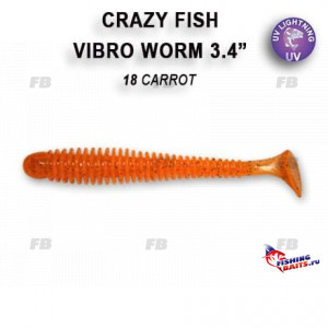 Vibro worm 3.4&quot; 12-85-18-6