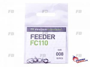 Крючки FC FEEDER сер. FC110 разм.008 10шт.