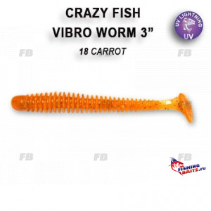 Vibro worm 3&quot; 11-75-18-6