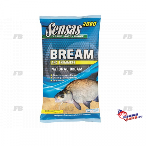 Прикормка Sensas 3000 NATURAL BREAM 1кг