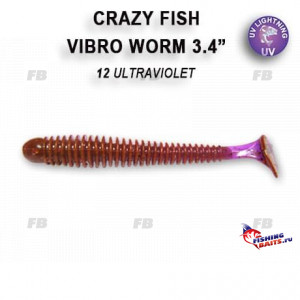 Vibro worm 3.4&quot; 12-85-12-6-F