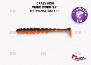 Vibro worm 3.4&quot; 13-85-8d-6-F