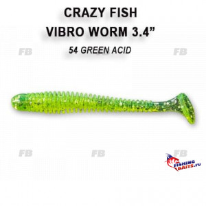 Vibro worm 3.4&quot; 12-85-54-6-F