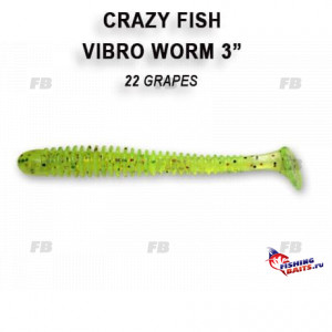 Vibro worm 3&quot; 11-75-22-6