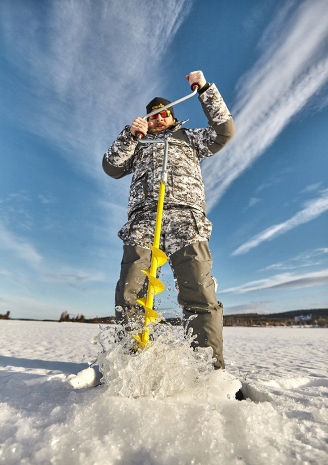 Ледобур для зимней рыбалки Rextor Blast, зимняя рыбалка, ловля рыбы зимой